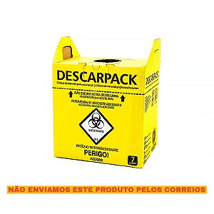 Coletor de materiais perfurocortantes Descarpack - 7 litros