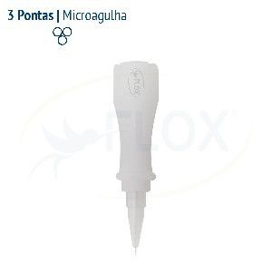 Agulha Flox Tulipa para micropigmentação - 3 pontas micro - Unidade