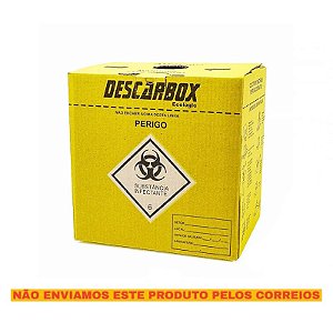 Coletor de materiais perfurocortantes Descarbox - 13 litros