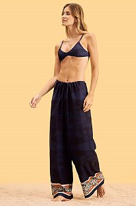 Calça Cadarço Denim