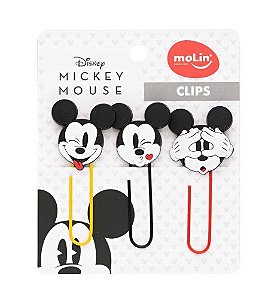 Clips Mickey 50mm com 3 unidades - Molin