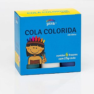 Cola Colorida com 06 Cores - Piratininga
