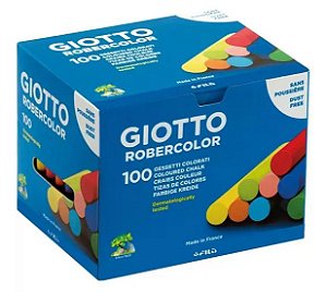 Giz Escolar Colorido Robercolor com 100 unidades - Giotto