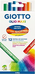 Giz Pastel Oleoso Olio Maxi 12 Cores - Giotto