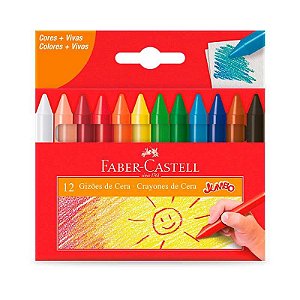 Gizão de Cera com 12 Cores - Faber Castell