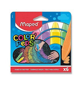 Giz de Chão 6 Cores Color Peps - Maped