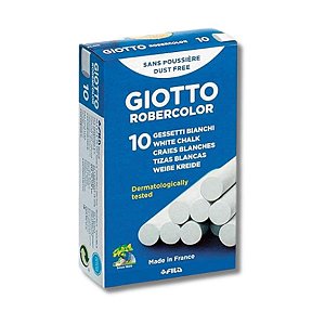 Giz Escolar Branco com 10 unidades - Giotto