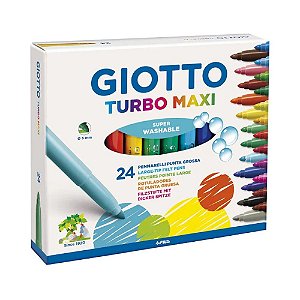 Caneta Hidrográfica 24 Cores Turbo Maxi - Giotto