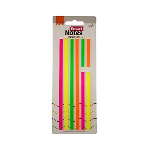 Bloco Smart Notes Marca Texto Colorido Neon 8 Blocos com 20 Folhas cada - Brw