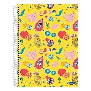 Caderno 10x1 Universitário 10 Matérias Kbom Light Capa Dura com 200 Folhas - São Domingos