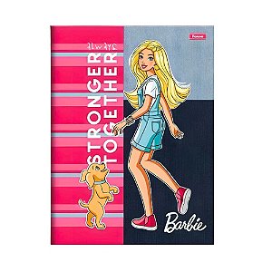 Caderno Brochura 1/4 Barbie Capa Dura com 80 Folhas - Foroni