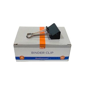 Clipes para Papel Binder 40mm com 12 unidades Preto - Brw