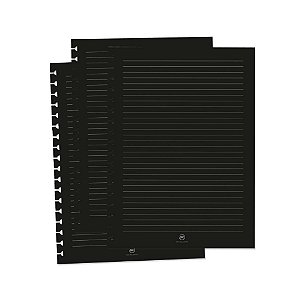 Refil Caderno Smart Universitário Preto 48 Folhas DAC