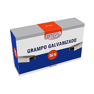 Grampo Metalizado 26/6 1000 Unid BRW