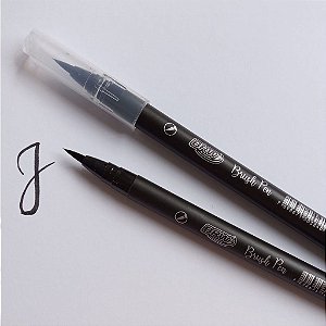 Marcador Brush Pen Preto BRW