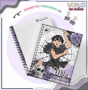 Caderno Personalizado Tema Wandinha