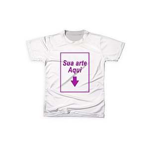 Camisa Infantil Personalizada - Cor Branca Poliéster
