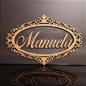 Placa / Moldura Personalizada Para Parede Vários Tamanhos / Materiais com o Nome ou Inicial que o Cliente Desejar