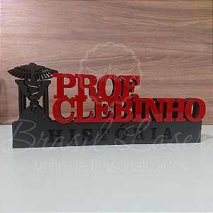 Decoração 3D Profissão para História / Historiador com Nome Personalizado