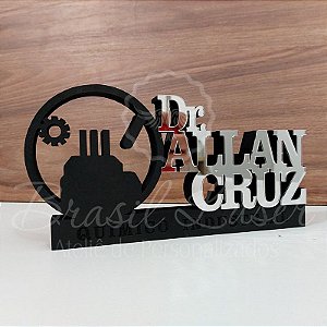 Decoração 3D Profissão para Quimíca Industrial / Químico com Nome Personalizado