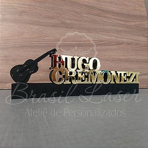 Decoração 3D Profissão para Professor de Música / Professora com Nome Personalizado