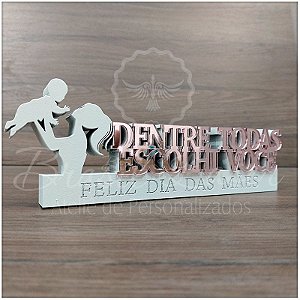 Decoração para Mãe / Mamãe / Dia das Mães com Nome Personalizado - **Cor e tamanho são selecionados dentro do anuncio para ver cada preço**