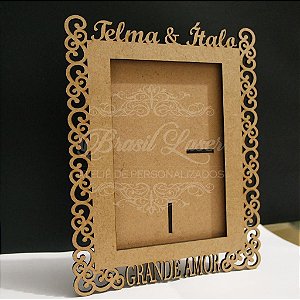 Porta Retrato Casal Grande Amor Personalizado com Opção de Quantidade e Cores dentro do anuncio