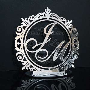 Topo De Bolo com 14cm (maior lado da peça) - Cor à Escolher