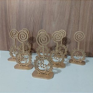 50 Brasões com suporte para Foto (Porta Retrato) em Mdf Pintado de dourado