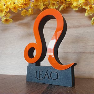 Decoração 3 D do SIGNO de LEÃO com Nome Personalizado - **Cor e tamanho são selecionados dentro do anuncio para ver cada preço**