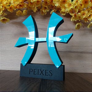 Decoração 3 D do SIGNO de PEIXES com Nome Personalizado - **Cor e tamanho são selecionados dentro do anuncio para ver cada preço**