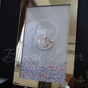 Quadro de Assinaturas Com Brasão (Personalizado com Inicial(is) que o Cliente Desejar)