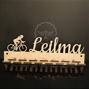 Porta Medalhas CICLISMO Feminino com 15 Hastes.