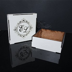 10 Caixinhas em Mdf Branco - Tamanho 15x15x5 Personalizada