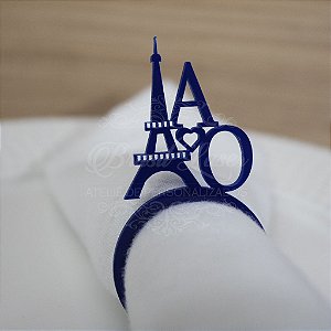 1 Porta Guardanapo Paris Torre Eiffel em Acrílico Personalizado - Escolha a Cor dentro do Anúncio - #Quantidade Mínima: 20 unidades iguais#