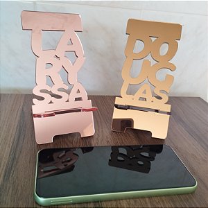 Suporta Para Celular Personalizado com Nome - * Variações de cor dentro do anuncio*