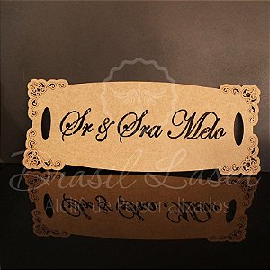 1 Placa para Entrada dos Noivos (Frase Personalizada) - Opções de cores e preços dentro do Anúncio