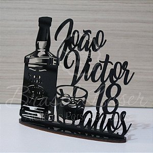 1 peça topo de bolo festa de 18 anos Decorativo