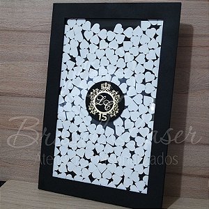 Quadro de Assinaturas Com Brasão (Personalizado com Inicial(is) que o Cliente Desejar)