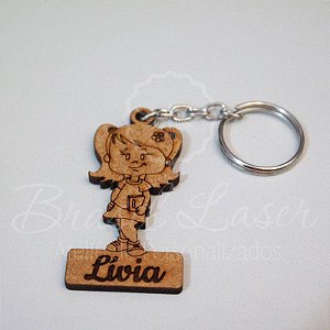 1 Chaveiro Personalizado para Lembrança com Gravação a laser (Minimo 20 unidades por pedido) - Selecionar Material/cor dentro do anuncio