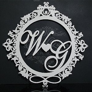 Brasão / Monograma Para Parede - Selecionar dentro do anuncio o Tamanho e Material