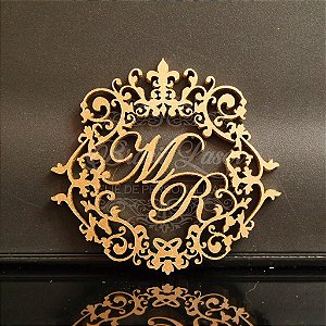 Brasão / Monograma Para Parede - Selecionar dentro do anuncio o Tamanho e Material