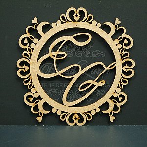 Brasão / Monograma Para Parede - Selecionar dentro do anuncio o Tamanho e Material