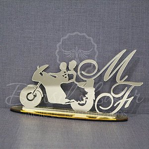 Topo de Bolo Personalizado. Tema: Moto