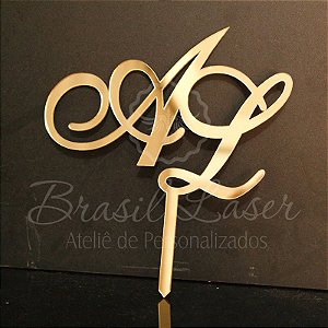 Topo de Bolo Personalizado - Brasillaser Ateliê de Personalizados