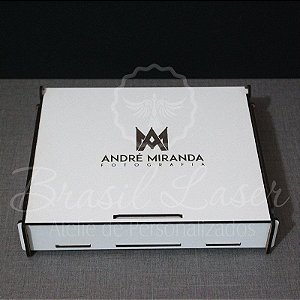 10 Caixinhas Em Mdf Branco Com Gravação Na Tampa Personalizada 19x12x4cm