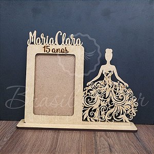 Porta Retrato Princesa para 15 anos Personalizado (Opções de cores dentro do anuncio)