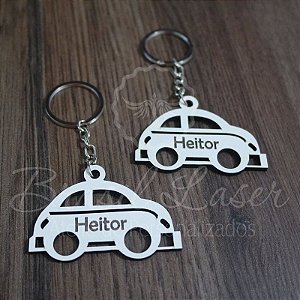1 Chaveiro Fusca / Carrinho Personalizado para Lembrança com Gravação a laser (Minimo 20 unidades por pedido) - Selecionar Material/cor dentro do anuncio