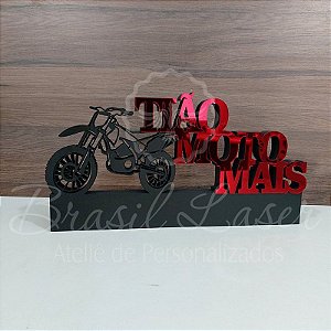 Decoração 3D Profissão para Motociclista / Loja de Motos / Piloto de Motocross com Nome Personalizado