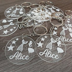 1 Chaveiro  Personalizado para Lembrança com Gravação a laser (Minimo 20 unidades por pedido) - Selecionar Material/cor dentro do anuncio